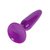 Фиолетовая анальная пробка с присоской - 13,5 см, цвет фиолетовый - Baile