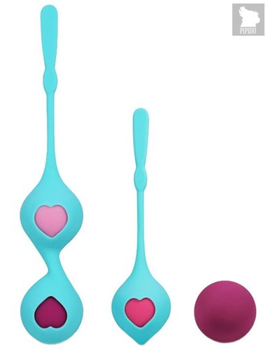 Набор из 4 вагинальных разновесных шариков Grace, цвет мятный - Winyi