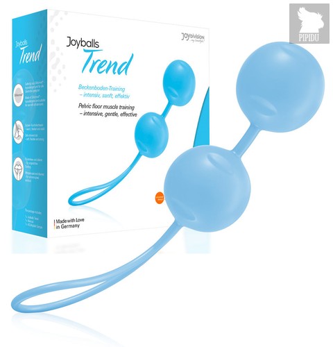 Вагинальные шарики Joyballs Trend, цвет голубой - Joy Division