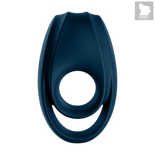 Темно-синее эрекционное кольцо Incredible Duo, цвет темно-синий - Satisfyer