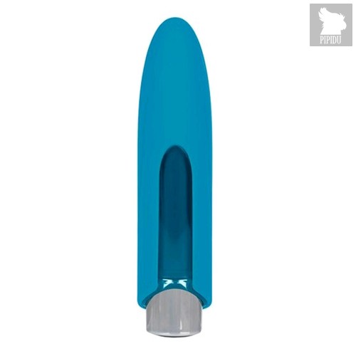 Минивибратор Key by Jopen - Nyx - Blue, со съемной насадкой, цвет голубой - Jopen