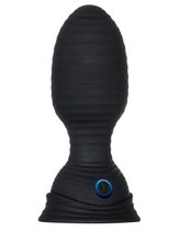 Черная анальная пробка с вибрацией и функцией расширения Shape Shifter - 11,7 см., цвет черный - Zero tolerance