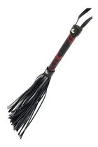 Чёрно-красная плеть BLAZE FLOGGER - 43 см., цвет черный - Dream toys