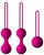 Набор из 3 вагинальных шариков Кегеля розового цвета, цвет розовый - МиФ