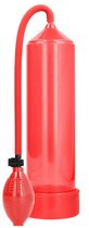 Красная ручная вакуумная помпа для мужчин Classic Penis Pump, цвет красный - Shots Media