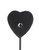 Стек с наконечником-сердечком Little Heart Flapper - 46 см, цвет черный - Pipedream