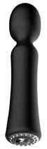 Черный универсальный массажер Wand Pearl - 20 см., цвет черный - Shots Media