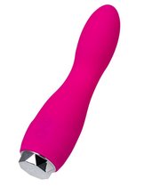 Розовый вибратор L'EROINA - 15,5 см., цвет розовый - Toyfa
