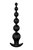 Черный анальный вибромассажер REMOTE GRADUATING BEADS - 20,7 см., цвет черный - Dream toys