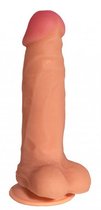Телесный реалистичный фаллоимитатор с присоской №71 - 17,5 см., цвет телесный - МиФ