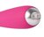 Ярко-розовый G-стимулятор IRIS Clitoral & G-spot Vibrator - 18 см., цвет розовый - Svakom