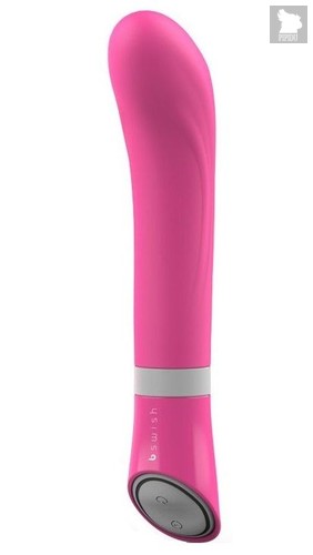 Розовый G-стимулятор с вибрацией Bgood Deluxe Curve - 19,3 см., цвет розовый - B Swish