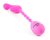 Розовый вибростимулятор на гибкой ручке THE CELINE GRIPPER, цвет розовый - Impulse Novelties