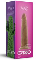Телесный фаллоимитатор без мошонки Mad Cactus - 18,5 см, цвет телесный - Egzo