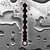 Анальная цепочка из силикона PERLES D AMOUR - 22 см, цвет черный - NS Novelties