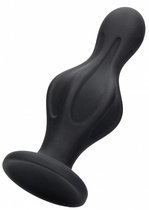 Черная анальная пробка Magic Butt Plug - 11,3 см., цвет черный - Shots Media