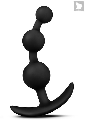 Чёрная анальная цепочка Luxe Be Me 3 - 13,3 см, цвет черный - Blush Novelties
