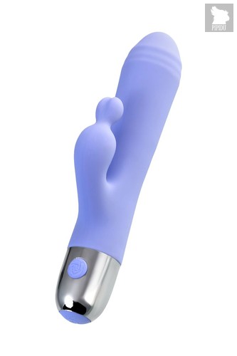 Сиреневый вибратор с клиторальной стимуляцией Crocus - 17,5 см., цвет сиреневый - Toyfa