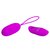 Лиловое пупырчатое виброяйцо Joanne с пультом ДУ, цвет фиолетовый - Baile