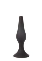 Чёрная анальная втулка Sex Expert - 10 см., цвет черный - Bioritm