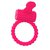 Розовое силиконовое виброкольцо A-toys, цвет розовый - Toyfa