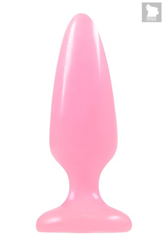 Анальная пробка Firefly Pleasure Plug Medium светящаяся в темноте, средняя, цвет розовый - NS Novelties