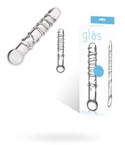 Стеклянная прозрачная палочка-фаллос, 18 см, цвет прозрачный - Gläs