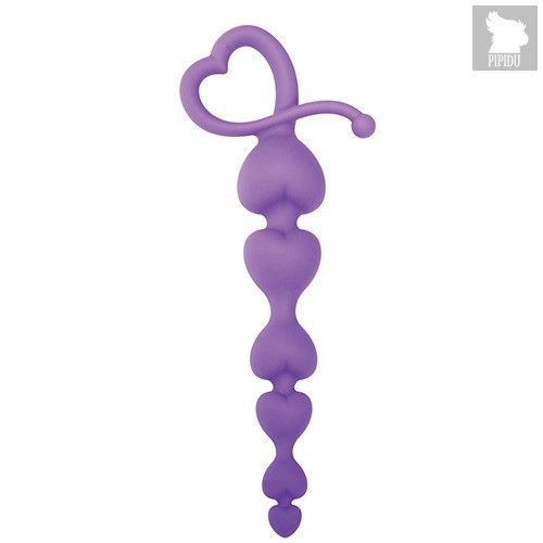 Анальная цепочка Hearty Anal Wand - Purple, цвет фиолетовый - Toyz4lovers