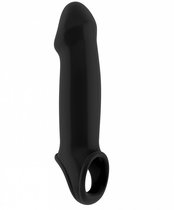 Чёрная насадка на пенис SONO №17, цвет черный - Shots Media