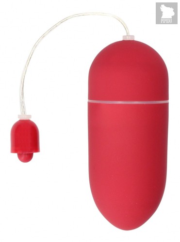 Красное гладкое виброяйцо Vibrating Egg - 8 см., цвет красный - Shots Media