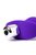 Фиолетовая изогнутая анальная вибропробка - 11,2 см., цвет фиолетовый - Toyfa
