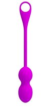 Лиловые вагинальные шарики Elvira с управлением через смартфон, цвет лиловый - Baile