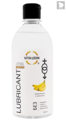Интимный гель-смазка на водной основе VITA UDIN с ароматом банана - 500 мл. - Vita Udin