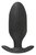 Черная анальная втулка с вибрацией и электростимуляцией Vibrating E-Stim Butt Plug - 9,2 см., цвет черный - ORION