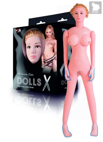 Надувная секс-кукла с реалистичной головой и конечностями - Toyfa
