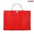Красный набор БДСМ в сумке: маска, ошейник с поводком, наручники, оковы, плеть, цвет красный - Bioritm