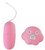 Розовое виброяйцо на шнурке с пультом управления, цвет розовый - МиФ