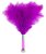 Фиолетовая метелка-пуховка с круглым наконечником FEATHER TICKLER - 24 см., цвет фиолетовый - Blush Novelties