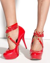 Украшение на ноги под обувь Queen of hearts Arabesque, цвет красный - Me Seduce