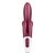 Бордовый вибратор-кролик Touch me - 21,2 см., цвет бордовый - Satisfyer