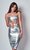 Серебристая юбка-карандаш из винила, цвет серебряный, S - NG designer