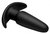 Черная анальная вибропробка Kinetic Thumping 7X Medium Anal Plug - 13,3 см., цвет черный - XR Brands