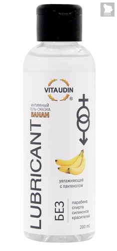 Интимный гель-смазка на водной основе VITA UDIN с ароматом банана - 200 мл. - Vita Udin