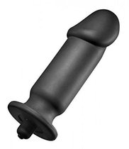 Анальный вибратор XL Silicone Vibrating Anal Plug - 19,5 см, цвет черный - XR Brands