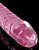 Розовый стеклянный фаллоимитатор Icicles №86 с силиконовой присоской - 17 см., цвет розовый - Pipedream
