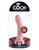 Фаллоимитатор King Cock Plus 8" Dual Density Cock, цвет телесный - Pipedream