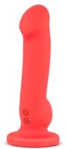 Красный перезаряжаемый вибратор VIBE 03 - 18,5 см., цвет красный - Blush Novelties