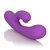 Фиолетовый перезаряжаемый вибромассажер Embrace Massaging G-Tickler, цвет фиолетовый - California Exotic Novelties
