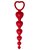 Бордовая анальная цепочка Love Beam - 19 см, цвет бордовый - Le Frivole