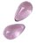 Нежно-розовые стеклянные вагинальные шарики в форме капелек, цвет розовый - Sexus